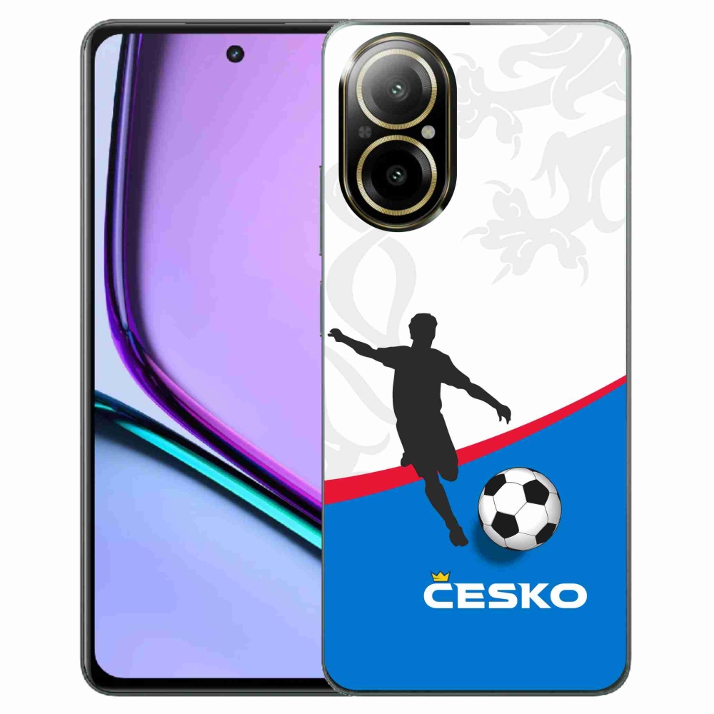 Gél borítás mmCase a Realme C67 készülékhez - futball Csehország 1