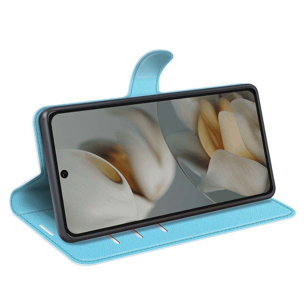 Litchi könyv tok Google Pixel 10 Pro XL-hez - kék