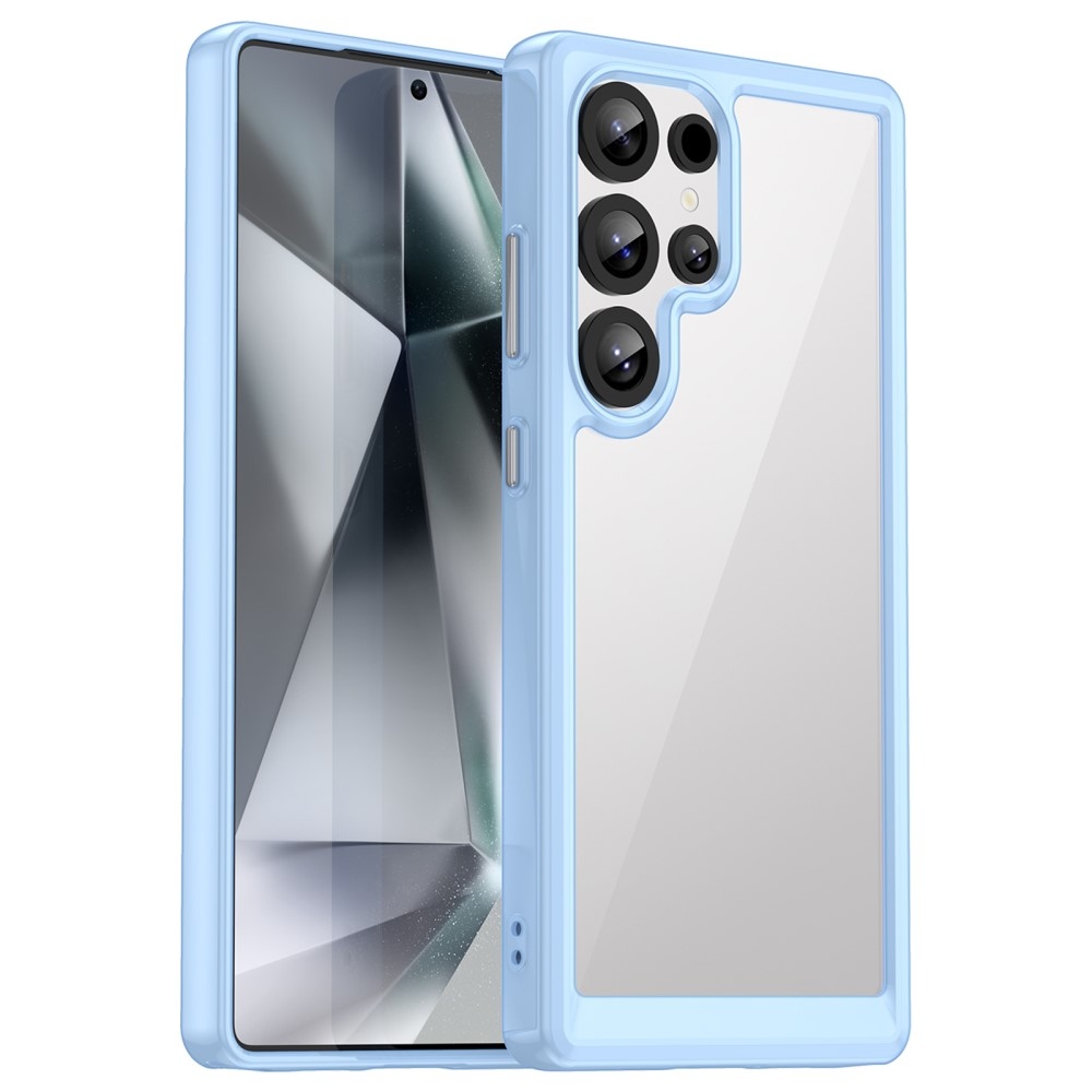 Gél tok kemény hátlappal Samsung Galaxy S25 Ultra készülékhez - kék