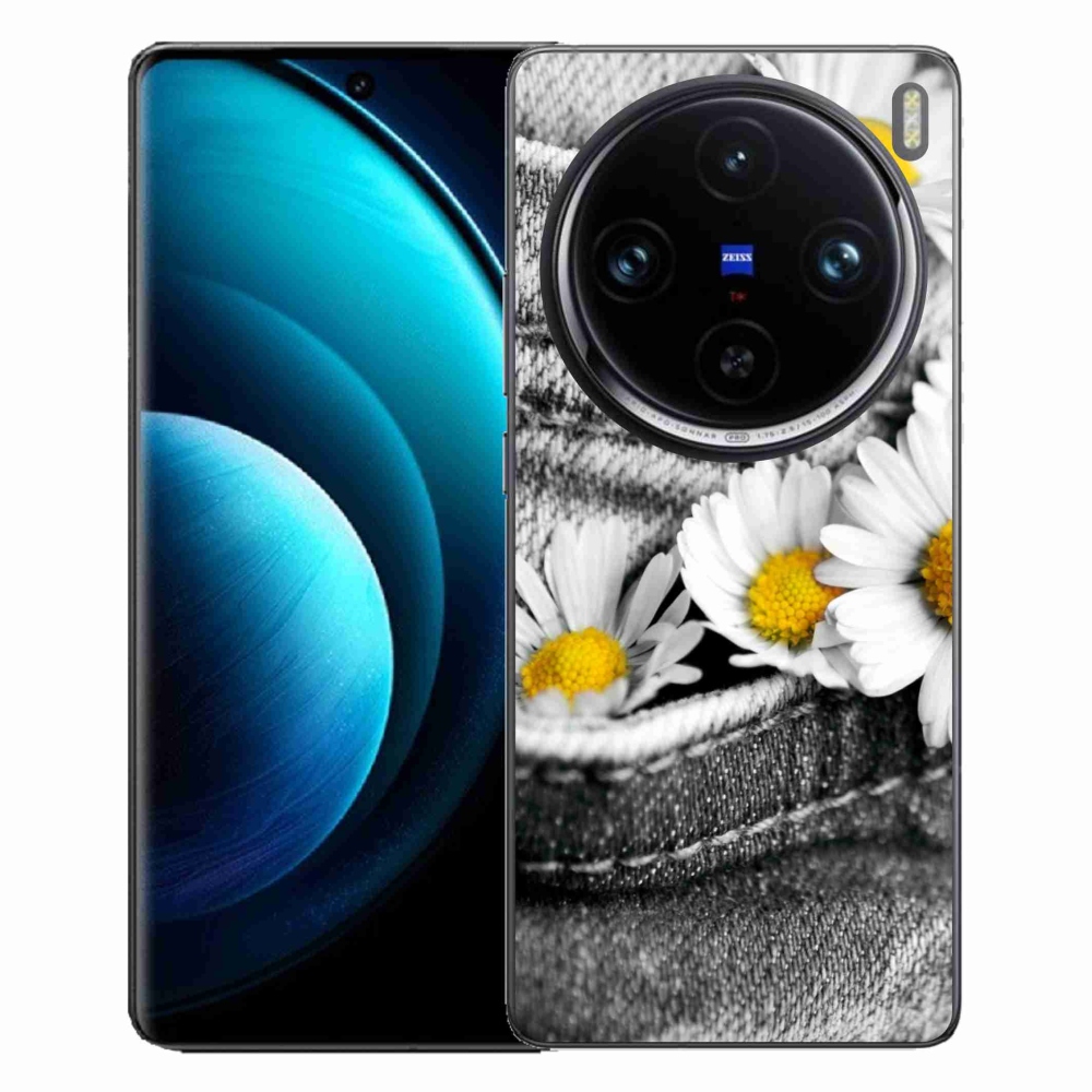 Gél tok mmCase a Vivo X100 Pro 5G készülékhez - margarétás