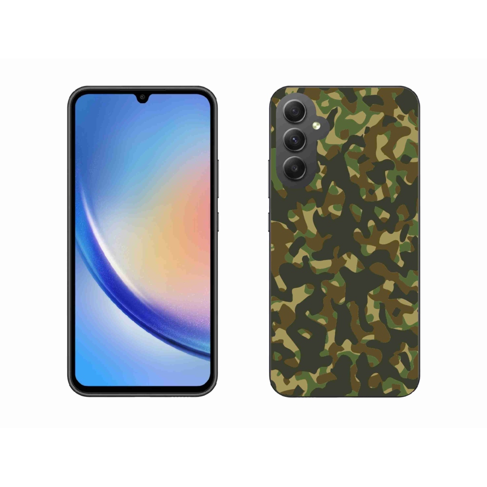 Gél védőhuzat mmCase Samsung Galaxy A34 5G - terepszínű mintázat 1