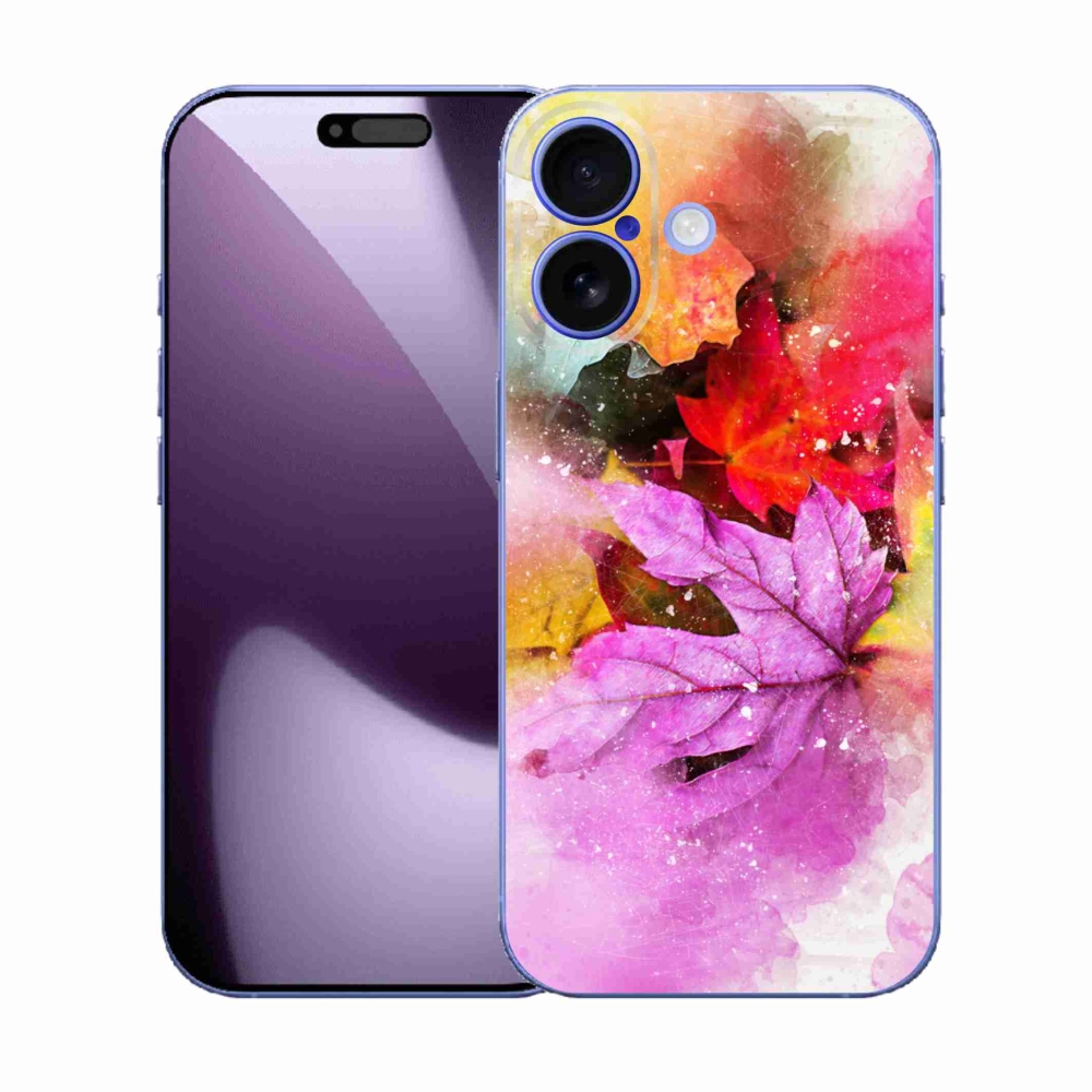 Zselés borítás mmCase iPhone 17 készülékhez - színes levelek