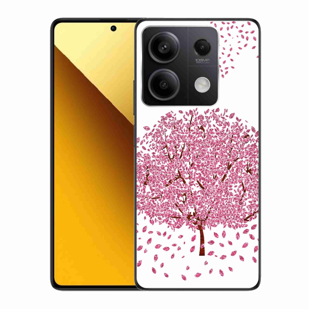 Gél borítás mmCase a Xiaomi Redmi Note 13 5G számára - rajzfilmfa levelekkel