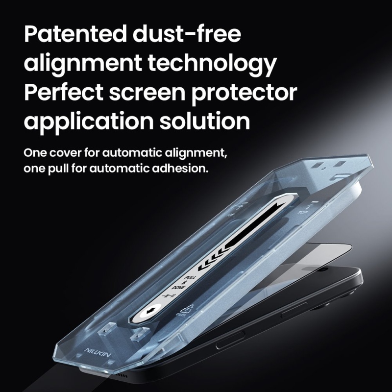 Nillkin edzett üveg 2.5D CP+ PRO fekete Apple iPhone 17 Pro készülékhez (applikátorral)