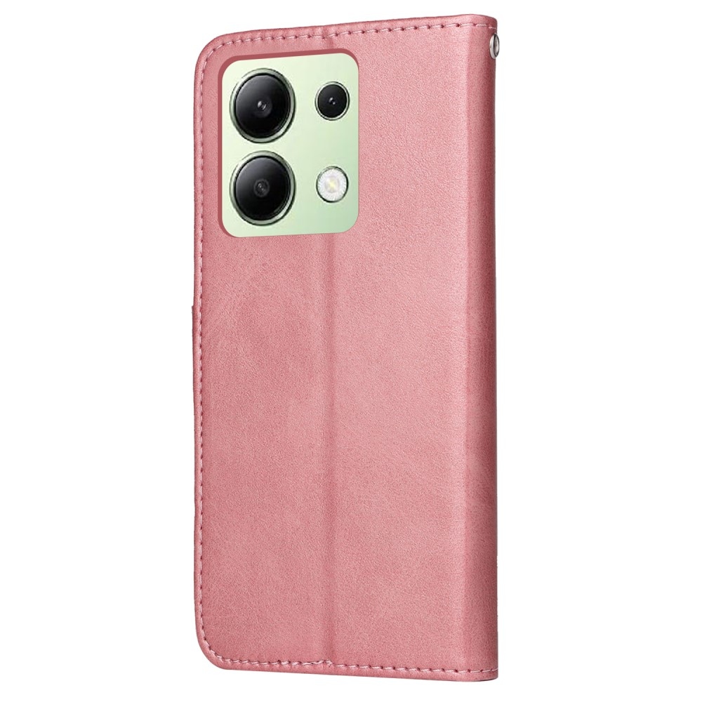 Tárcás könyv tok Xiaomi Redmi Note 13-hoz - rózsaszín
