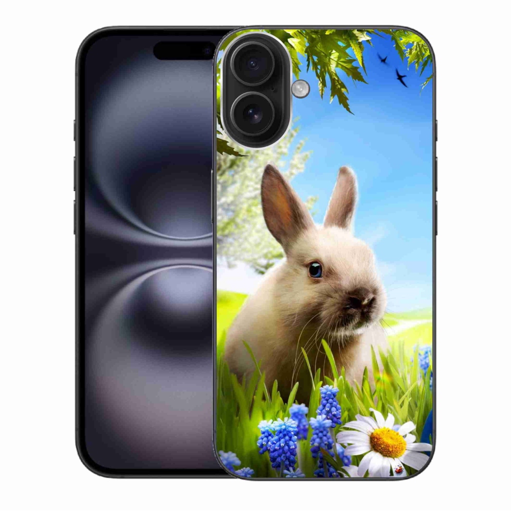 Zselés borítás mmCase iPhone 16 Plus készülékhez - nyuszi