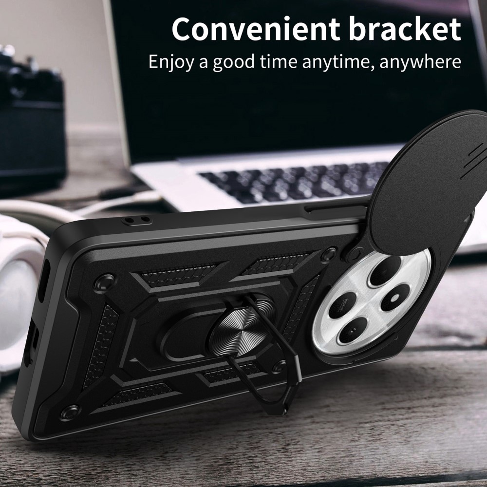 Tartós csúszásálló borító Xiaomi Redmi 14C/Poco C75-hez - fekete