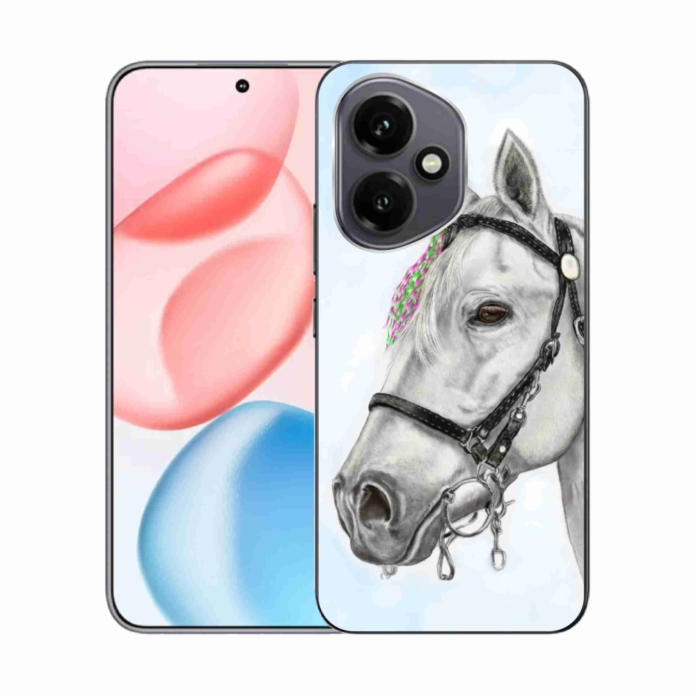 Zselés borító mmCase a Honor 400-hoz - fehér ló 1