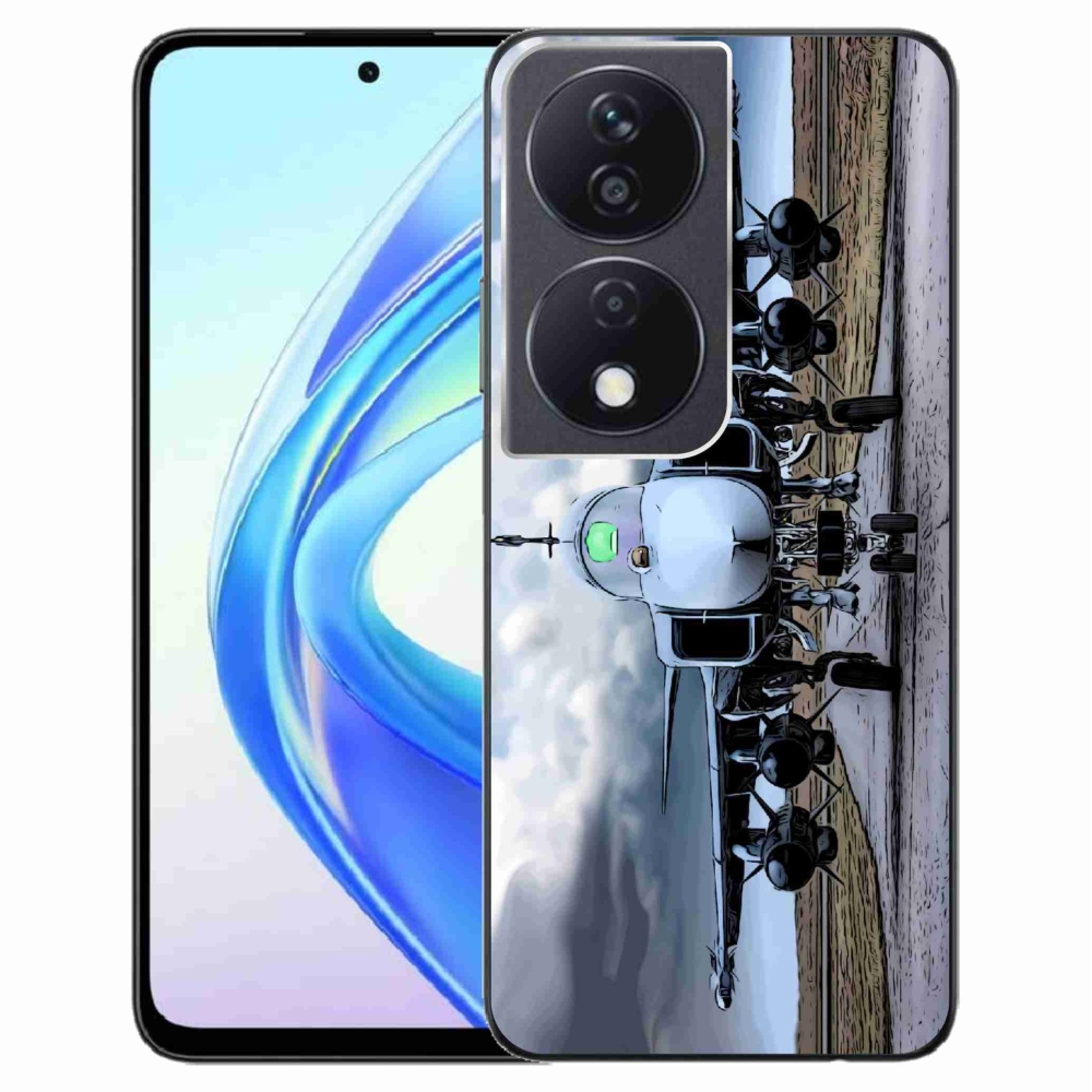 Zselés borítás mmCase a Honor X7b/Honor 90 Smart - katonai repülőgépekhez
