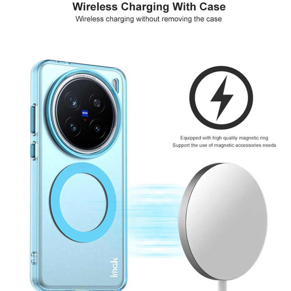 Candy zselés tok MagSafe-val a Vivo X200 Pro 5G-n - kék