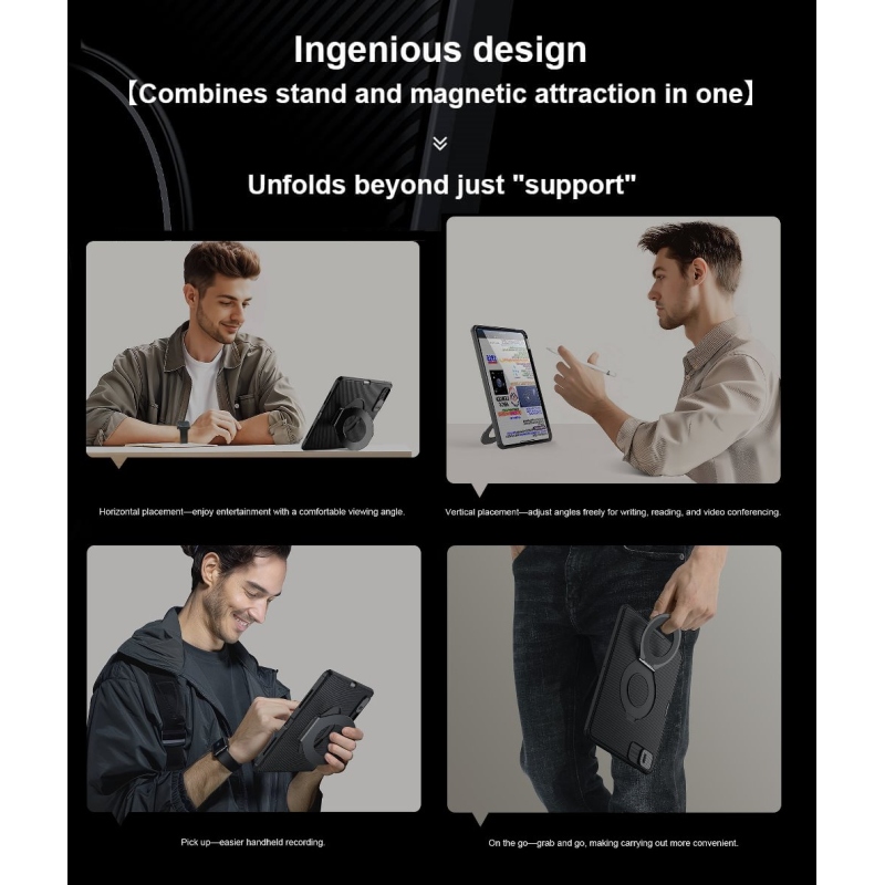 Nillkin CamShield Pad hátlap iPad Pro 11 2024 fekete borító iPad Pro 11 2024 fekete