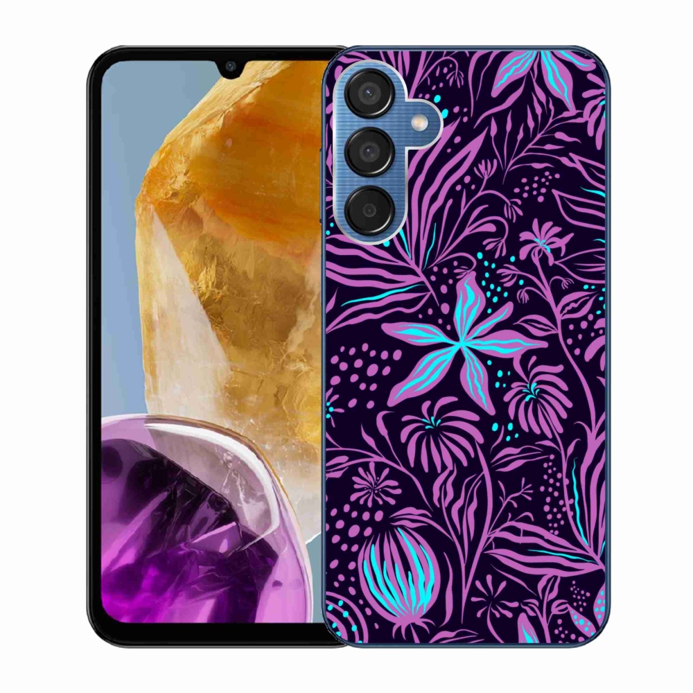 Gél védőhuzat mmCase Samsung Galaxy M15 5G - virágok 2