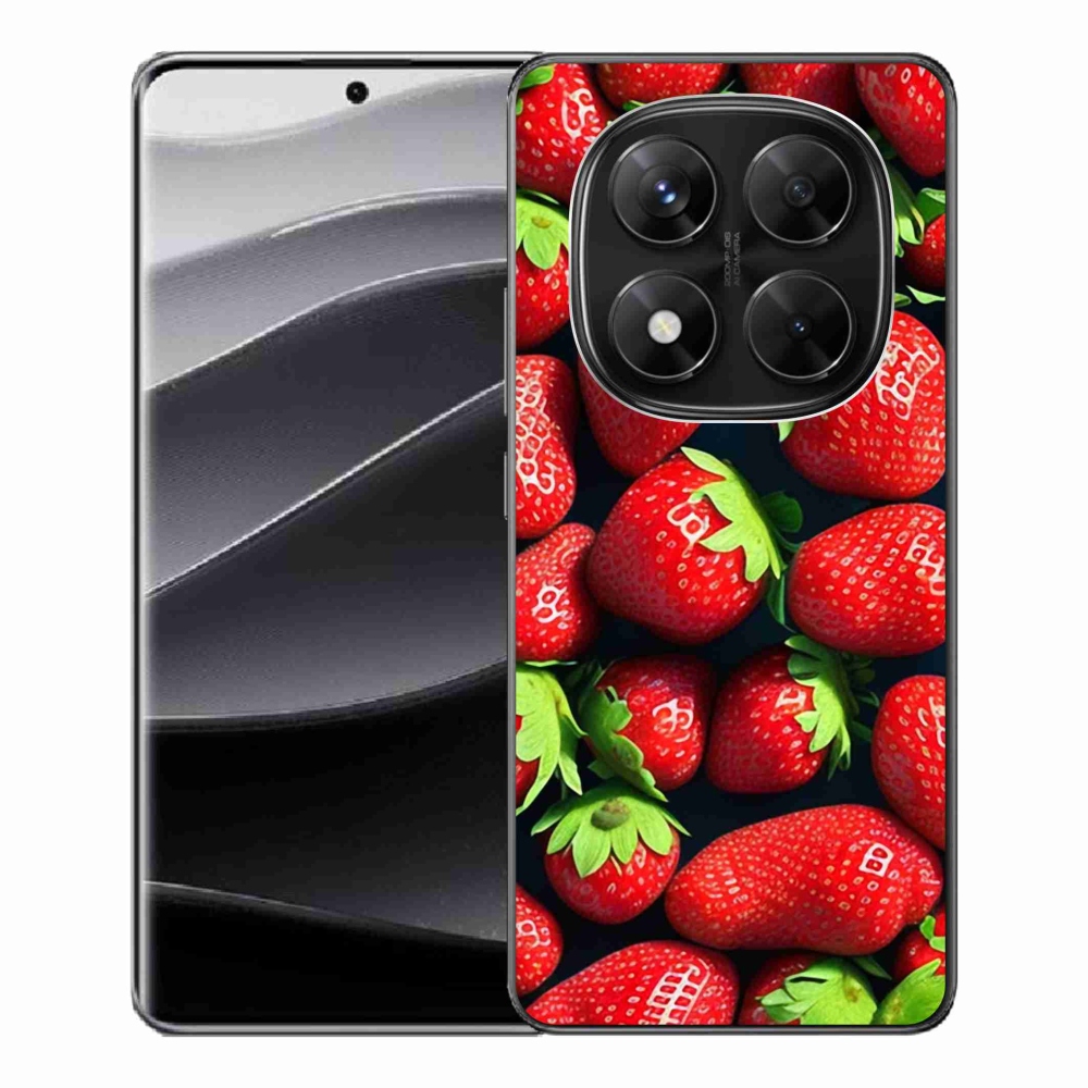 Gél borítás mmCase a Xiaomi Redmi Note 14 Pro 5G/Poco X7 5G számára - eper