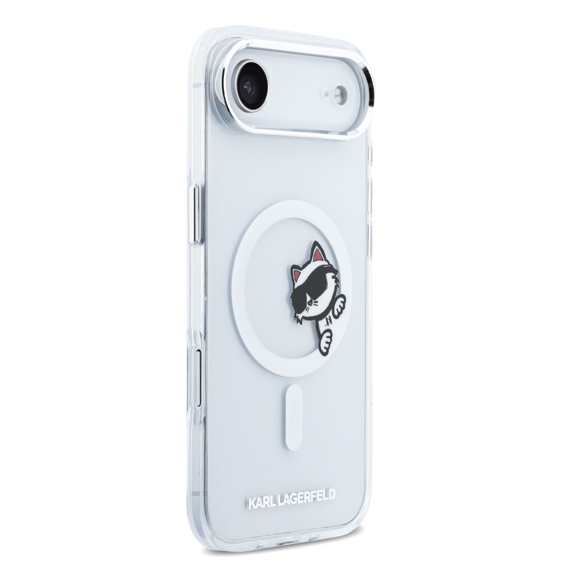 Karl Lagerfeld IML Choupette Peekaboo MagSafe hátlap iPhone Airhez átlátszó