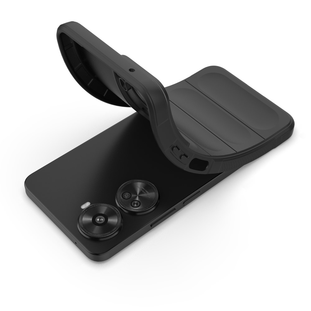 Rugg tartós zselés tok Huawei Nova 12 SE-hez - fekete