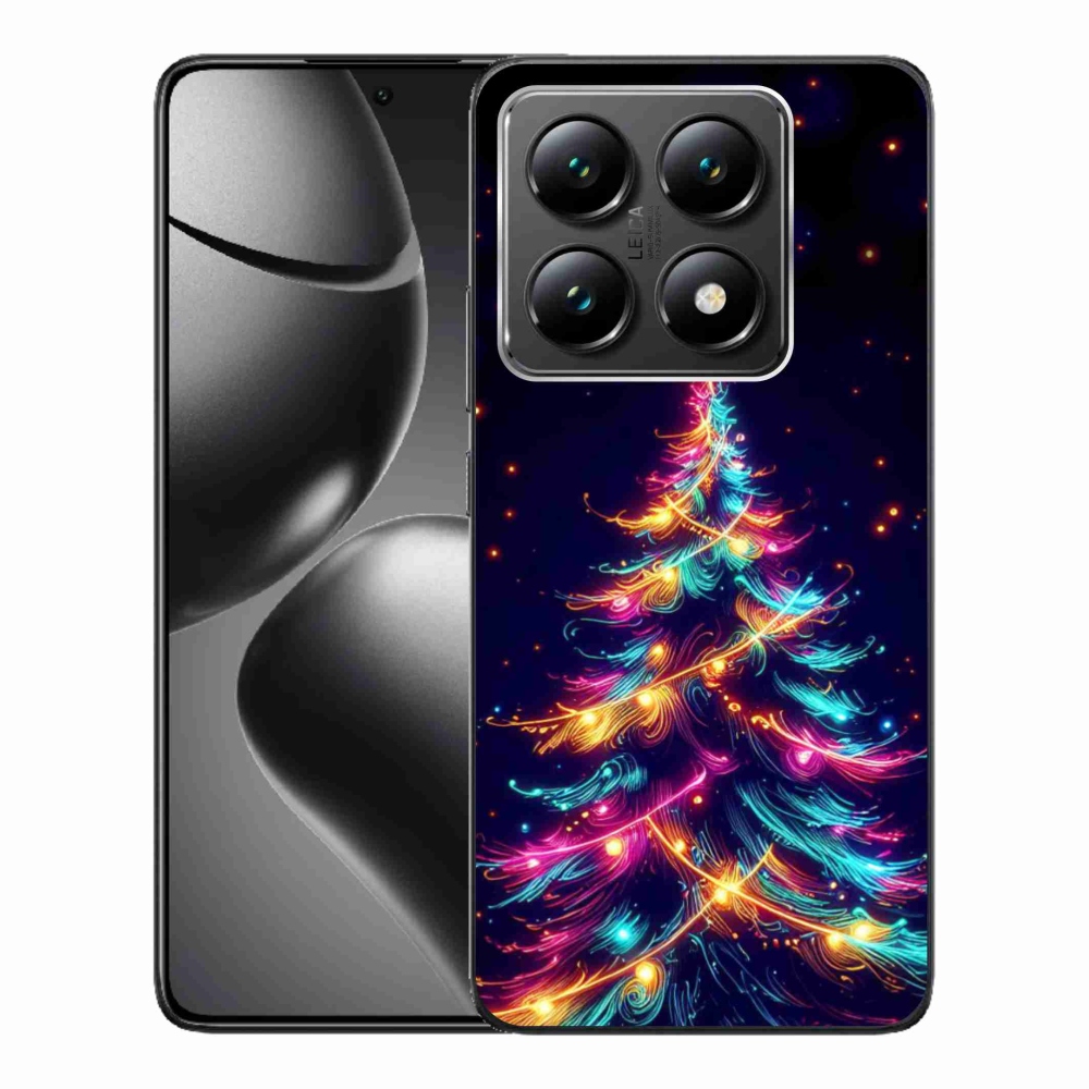 Gél borítás mmCase a Xiaomi 14T-hez - neon karácsonyfa