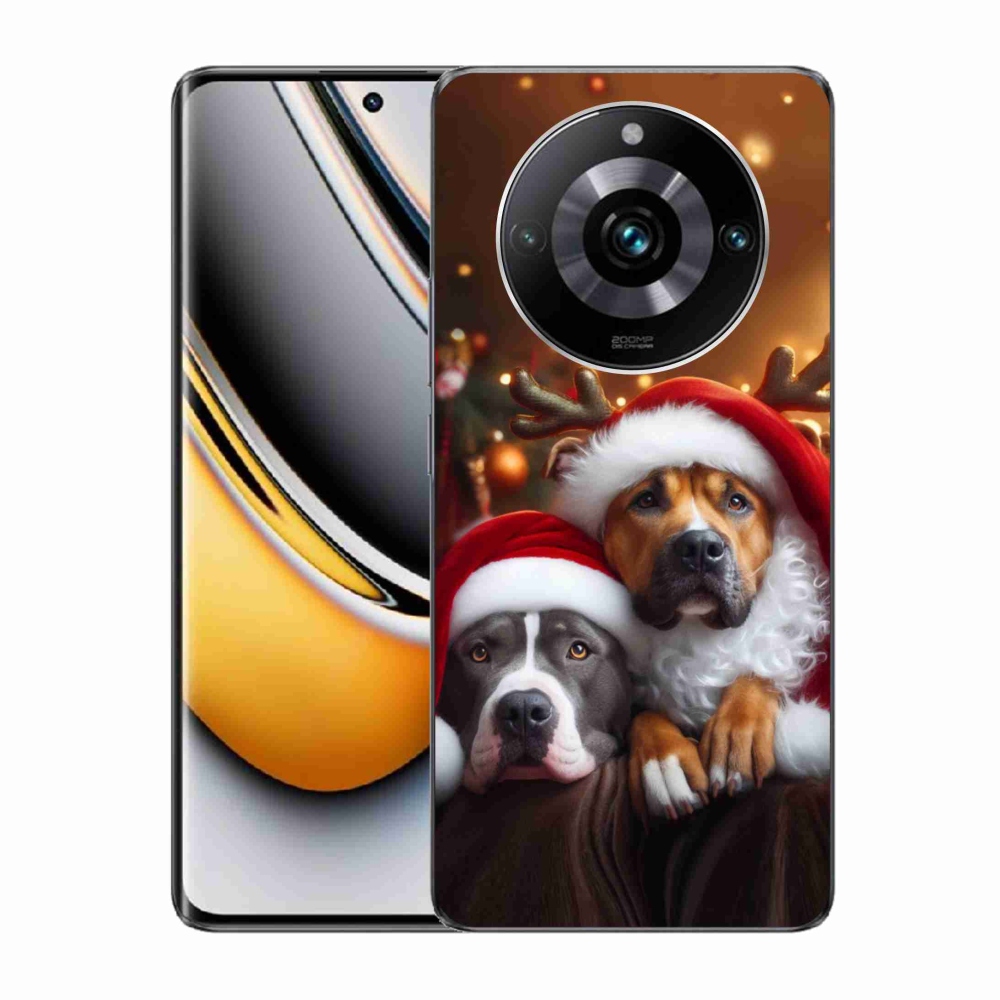 Gél borítás mmCase a Realme 11 Pro/11 Pro+ készülékhez - Karácsonyi kutyák