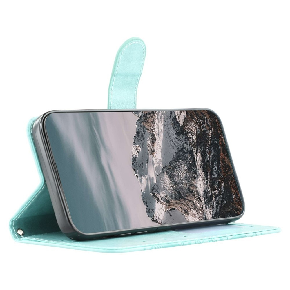 Mandala könyv tok a Xiaomi Redmi 15 5G-hez - teal színű