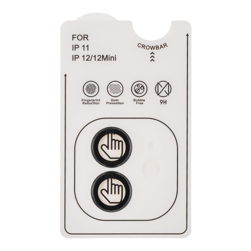 Csomagolás:ME lencsevédő Apple iPhone 12 Fekete