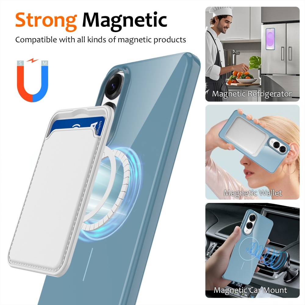 MagSafe zselés tok Samsung Galaxy S25 Edge készülékhez - kék