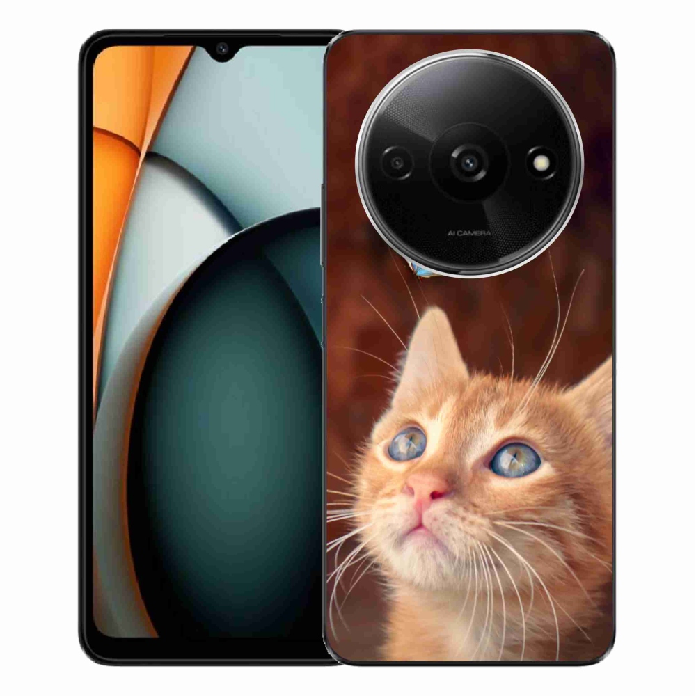 Gél borítás mmCase a Xiaomi Redmi A3-hoz - pillangó és cica