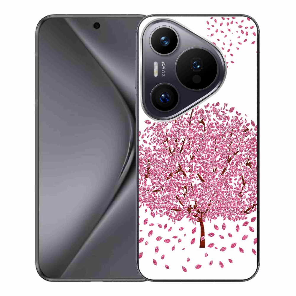 Gél borítás mmCase a Huawei Pura 70 Pro számára - rajzfilmfa levelekkel