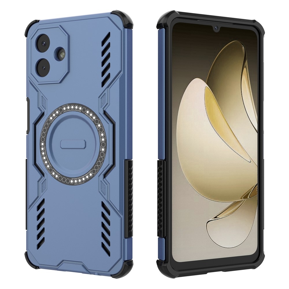 Üreges, tartós védőburkolat MagSafe-val a Samsung Galaxy A07 4G készülékre - kék