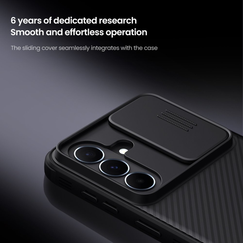 Nillkin CamShield PRO hátlap a Samsung Galaxy A37 készülékhez Fekete