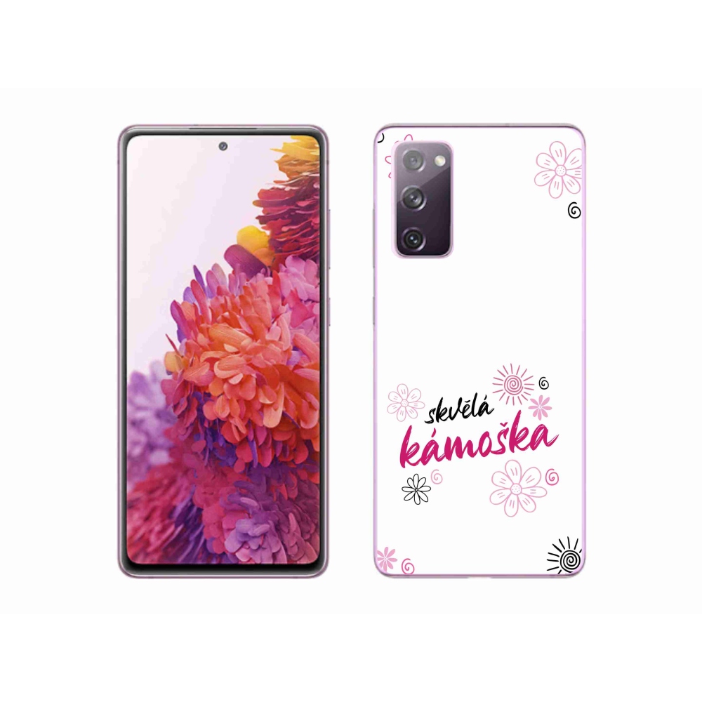 Gél borítás mmCase Samsung Galaxy S20 FE - nagyszerű haver fehér háttérrel