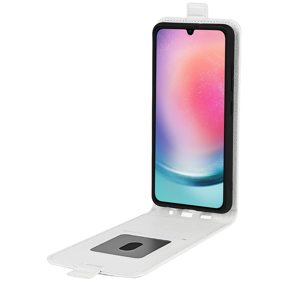 Függőleges könyvtáska Samsung Galaxy A16 4G/5G készülékhez - fehér