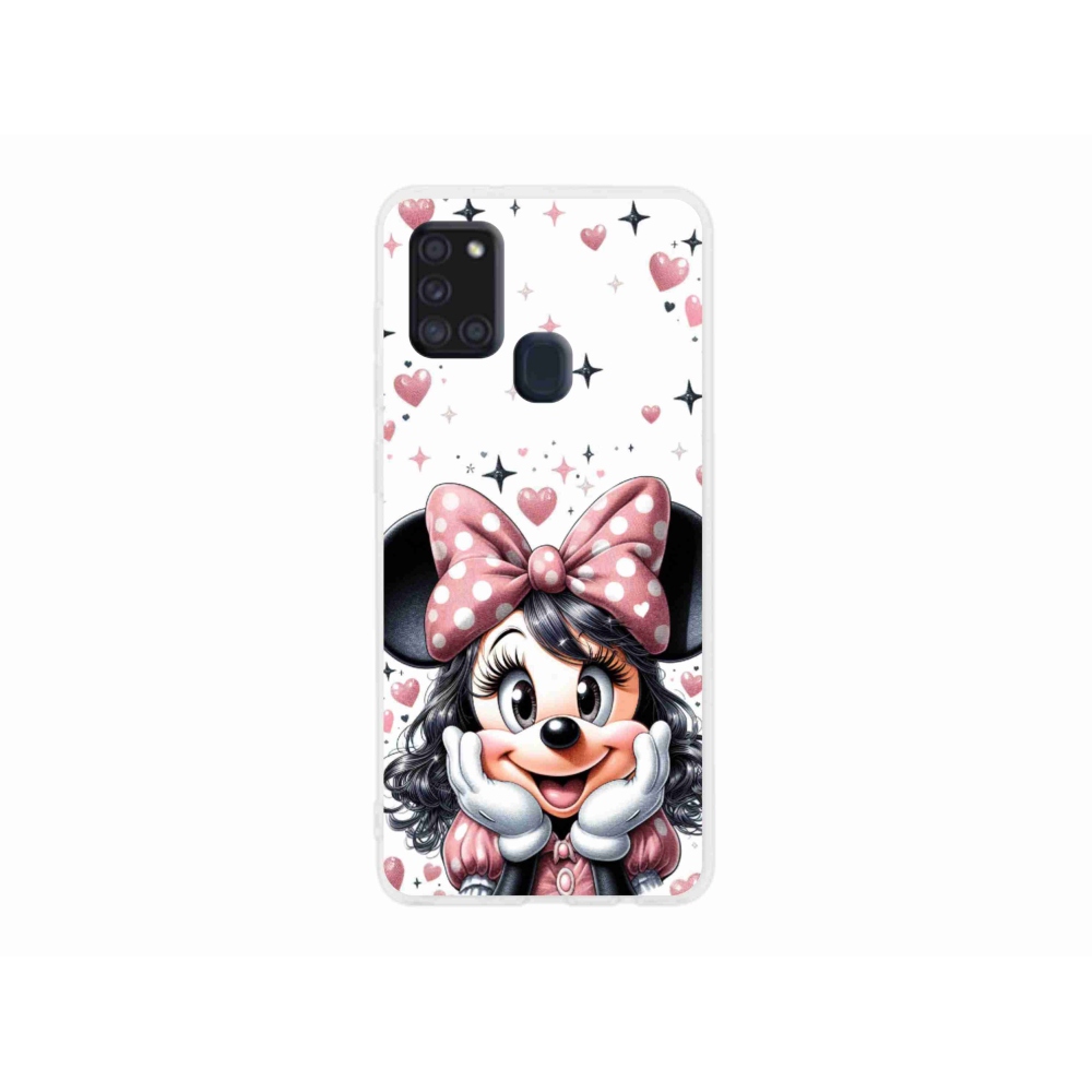 Zselés borítás mmCase Samsung Galaxy A21s készülékhez - minnie