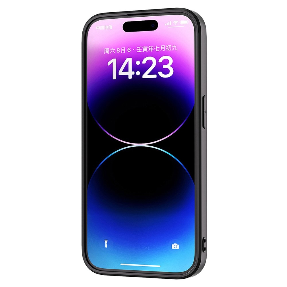 ABEEL tejes zselés tok fix hátlappal iPhone 15 Plus készülékhez - kék