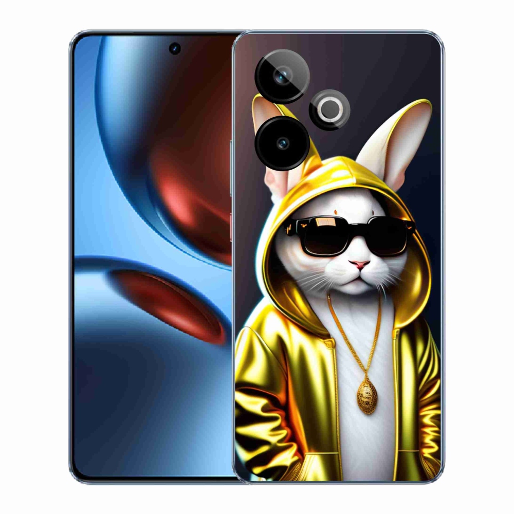 Rugalmas zselés tok mmCase képpel a Realme GT 7 5G/GT 7T 5G - cat boss számára