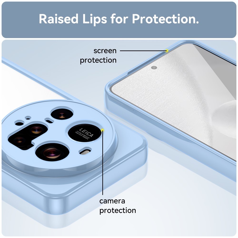 Gél tok fix hátlappal Xiaomi 15 Ultra - kék