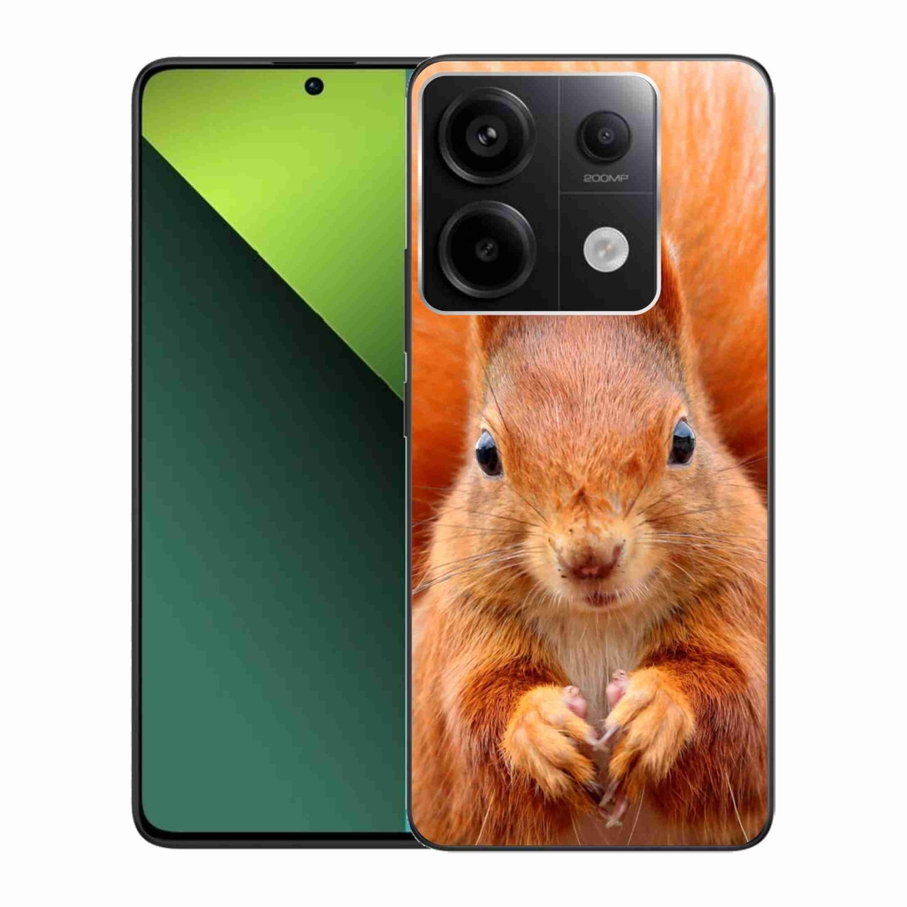 Zselés borítás mmCase a Xiaomi Redmi Note 13 Pro 5G/Poco X6 5G számára - mókus