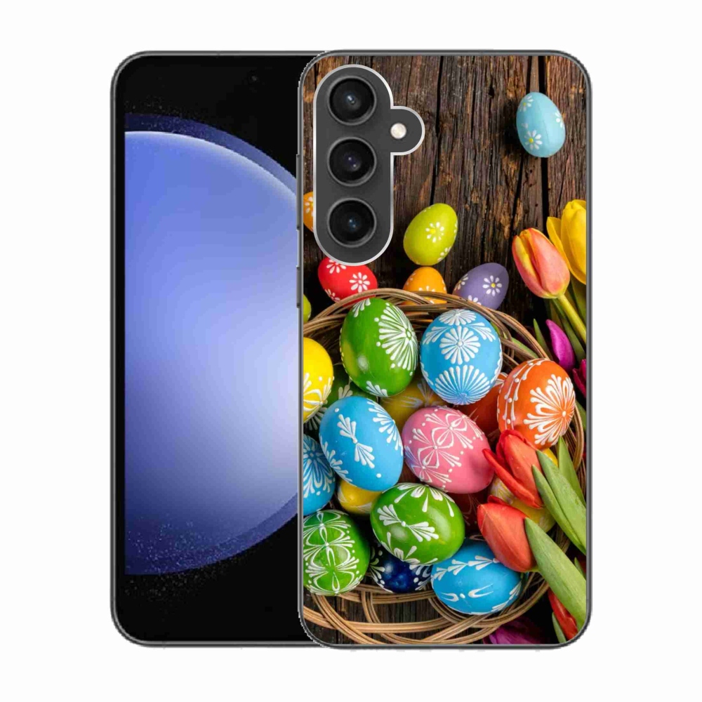 Zselés borítás mmCase Samsung Galaxy S23 FE - Húsvéti tojás
