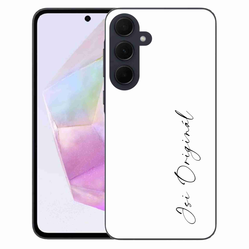 Gél borító mmCase Samsung Galaxy A35 5G - te vagy az eredeti fehér háttér