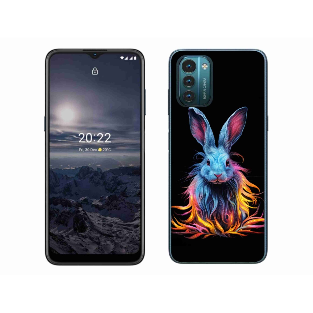 Zselés borítás mmCase a Nokia G11/G21 készülékhez - absztrakt nyúl