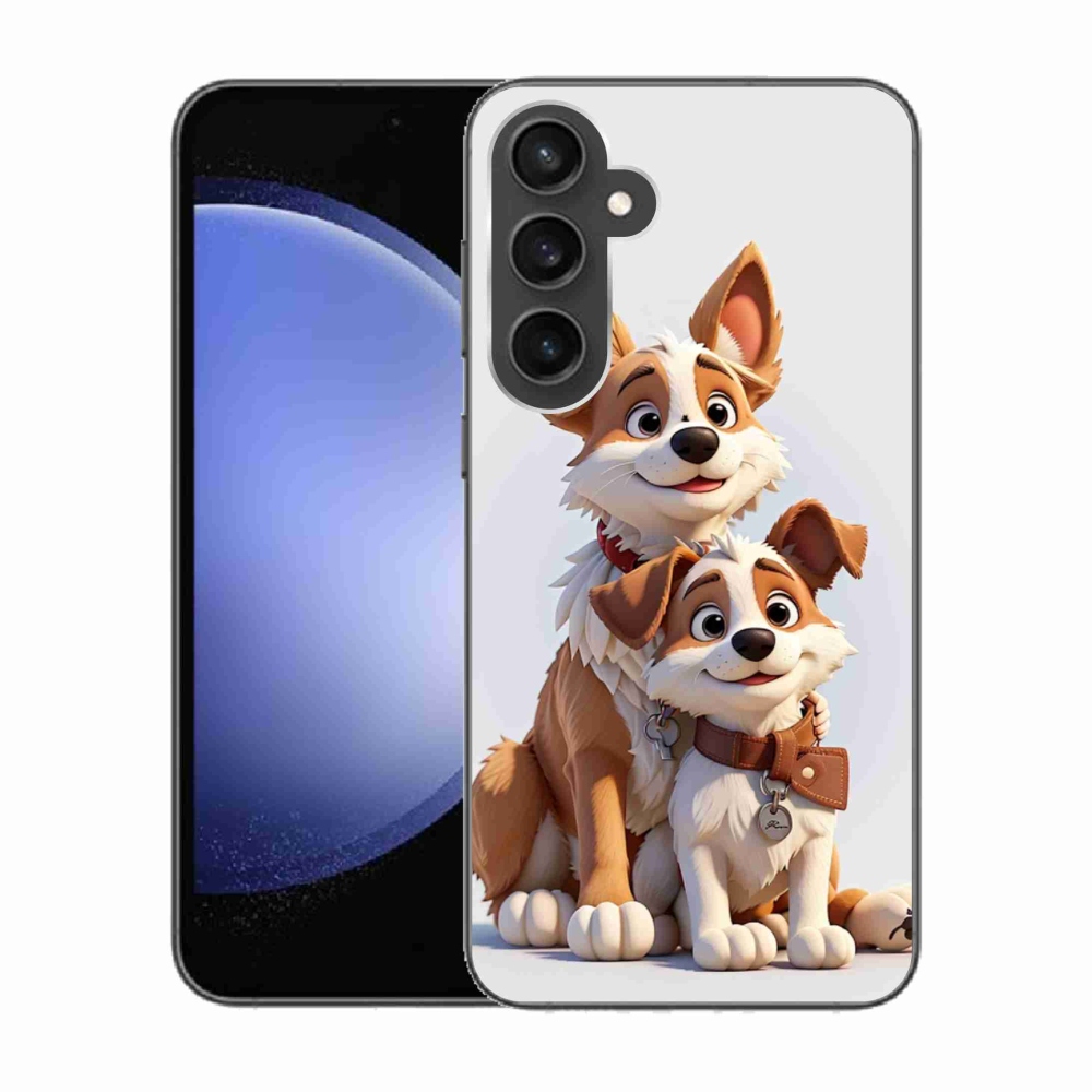 Gél borítás mmCase Samsung Galaxy S23 FE - rajzoló kutyák számára