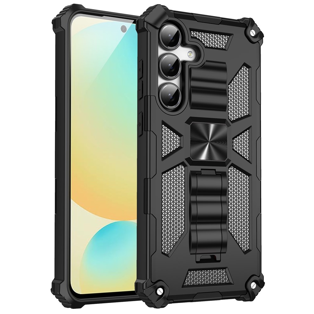 Ütésálló hibrid borítás Samsung Galaxy A17 4G/5G/A26 5G készülékhez - fekete