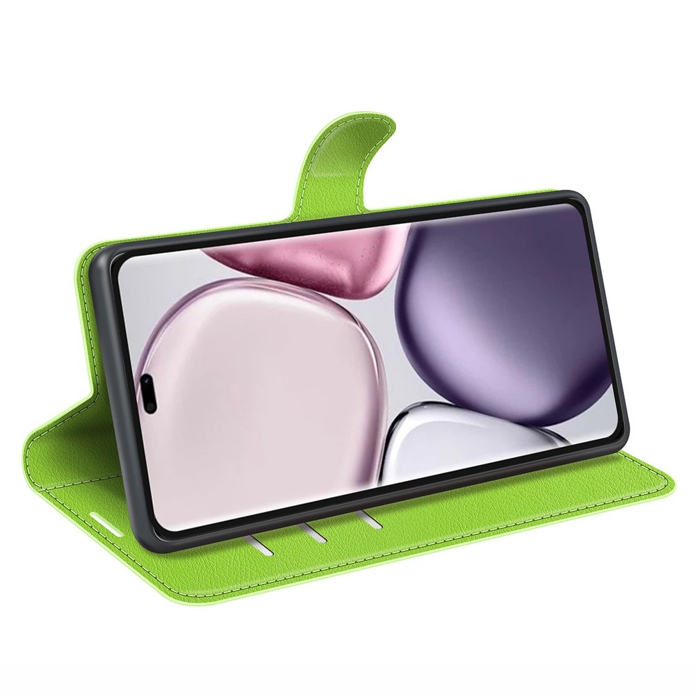 Litchi könyvtáska Honor Magic 7 Lite 5G - zöld
