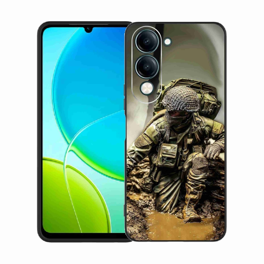 Gél borító mmCase a Vivo Y29s 5G-hez - katona