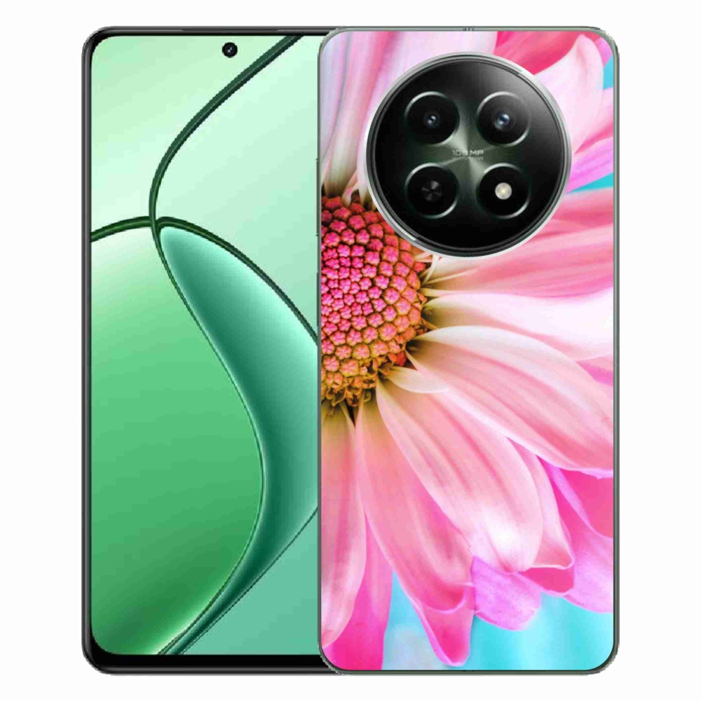 Zselés borítás mmCase a Realme 12 5G/12x 5G készülékhez - rózsaszín virág