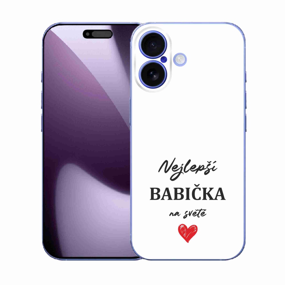 Gél borítás mmCase iPhone 17 készülékhez - Best Grandma 1 fehér háttér