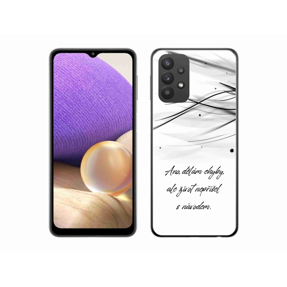 Gél borító mmCase Samsung Galaxy A32 5G - idézem fehér háttérrel