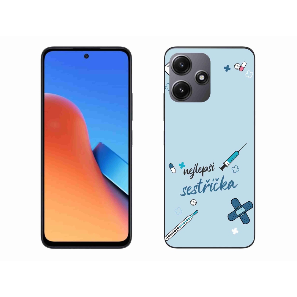 Gél borító mmCase a Xiaomi Redmi 12 5G - legjobb kishúg kék háttérrel