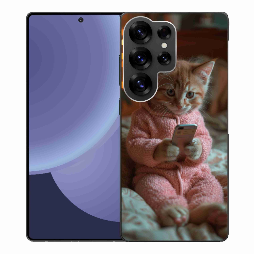 Zselés borítás mmCase Samsung Galaxy S25 Ultra - baba mobillal