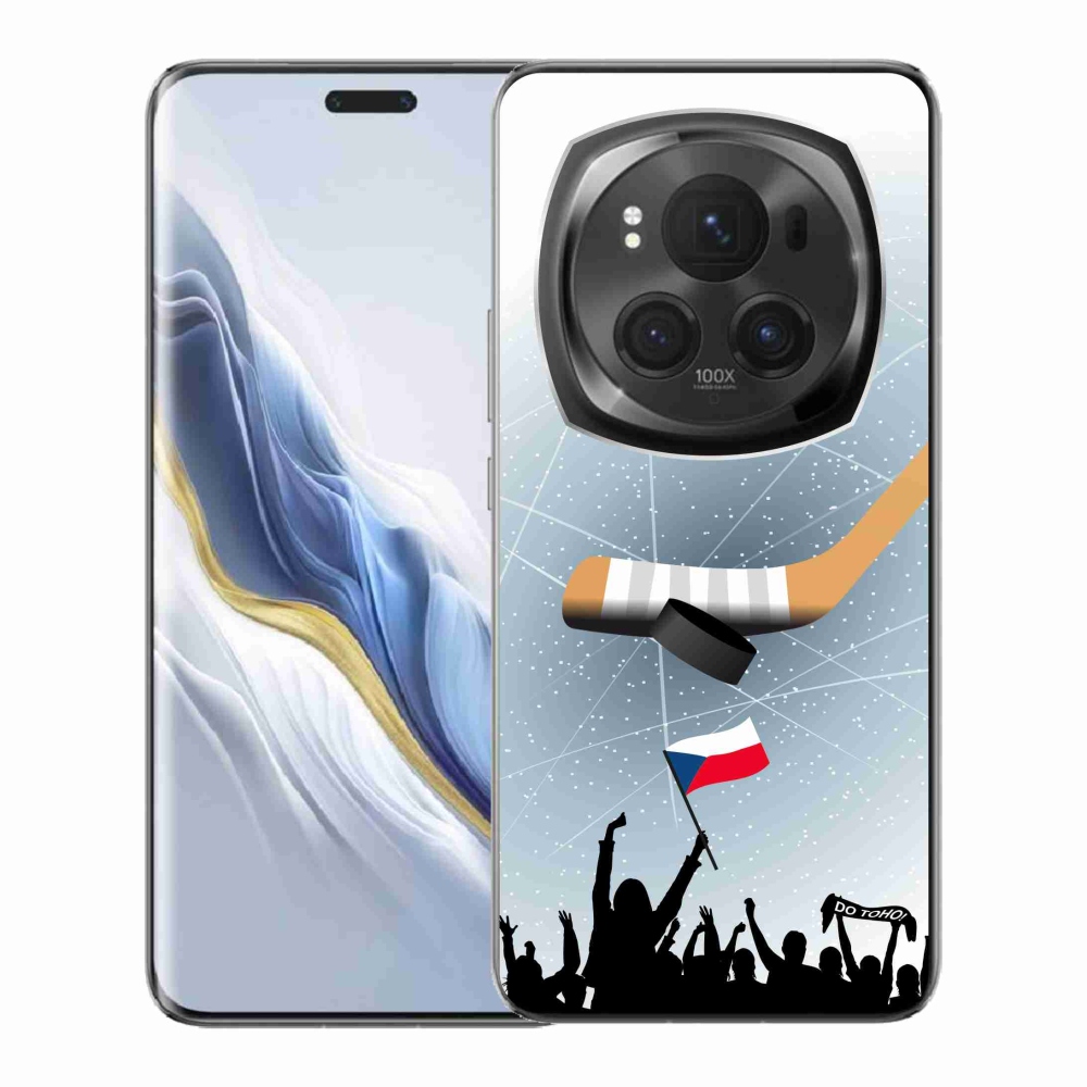 Gél borítás mmCase a Honor Magic 6 Pro 5G számára - hoki szurkolóknak