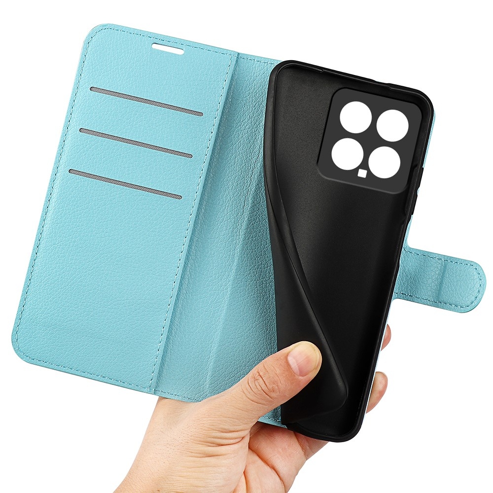 Litchi könyv tok a Xiaomi 14-hez - kék