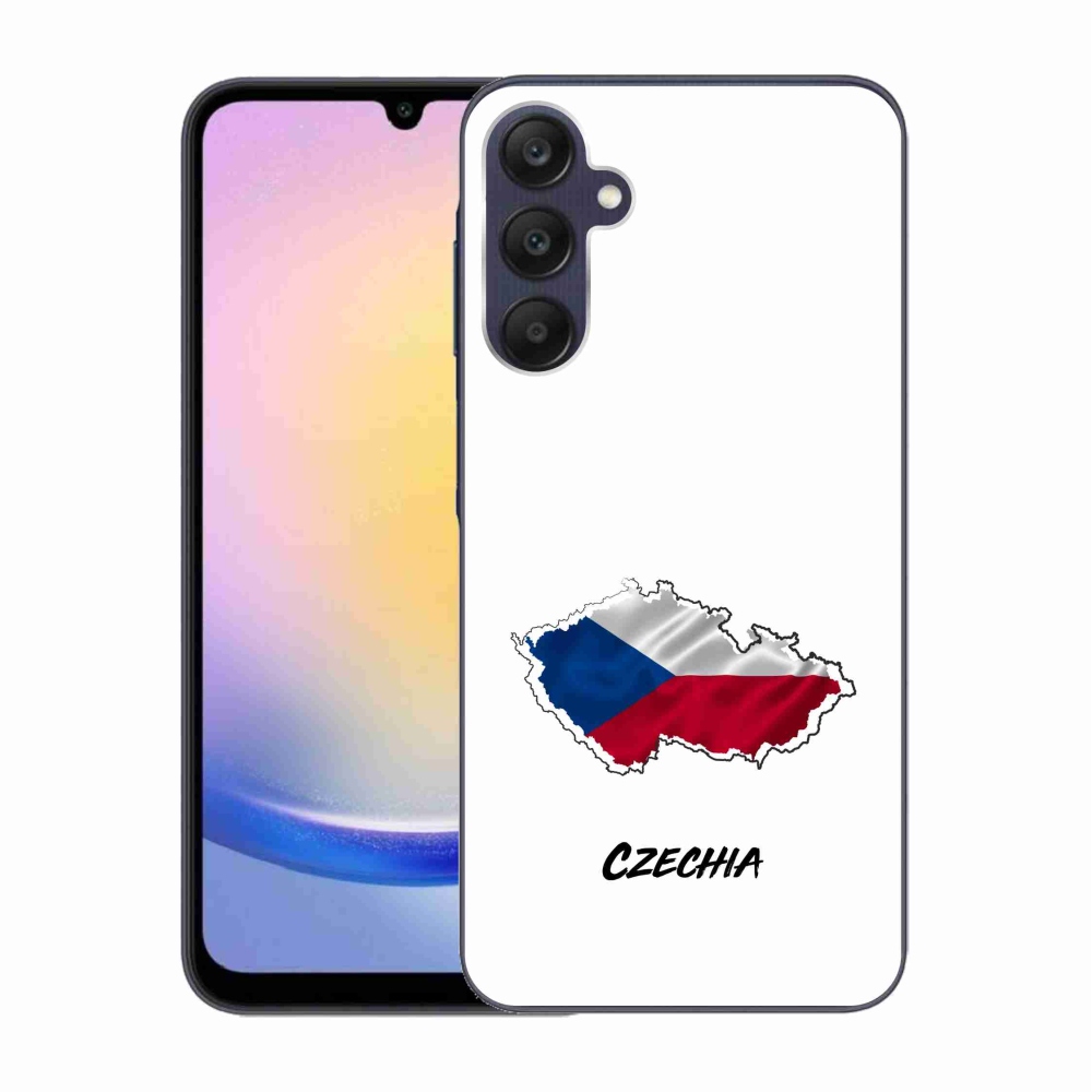 Gél védőhuzat mmCase Samsung Galaxy A25 5G - Csehország fehér háttér